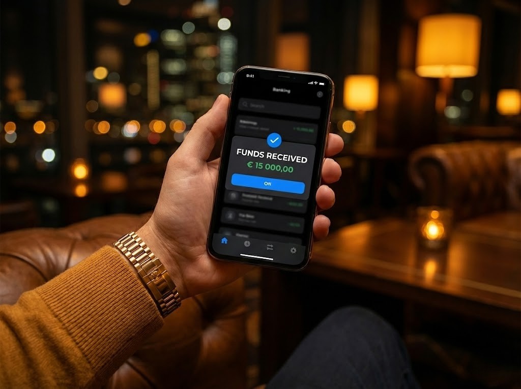 Réception des fonds